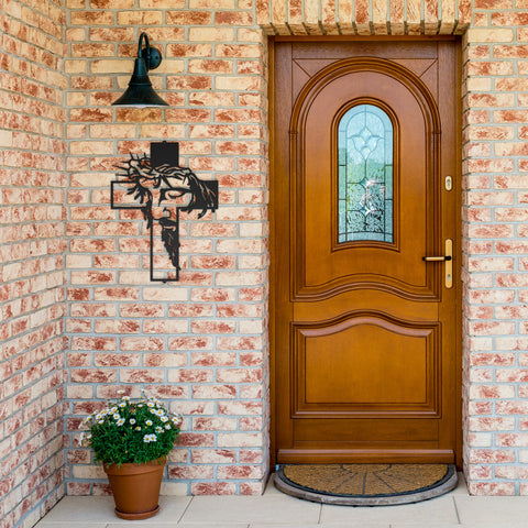 Jesus Cross Metal Wall Art