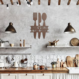 Kitchen Utensils Metal Art