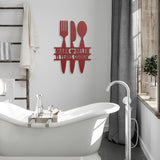 Kitchen Utensils Metal Art