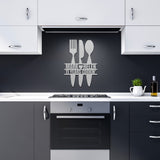 Kitchen Utensils Metal Art