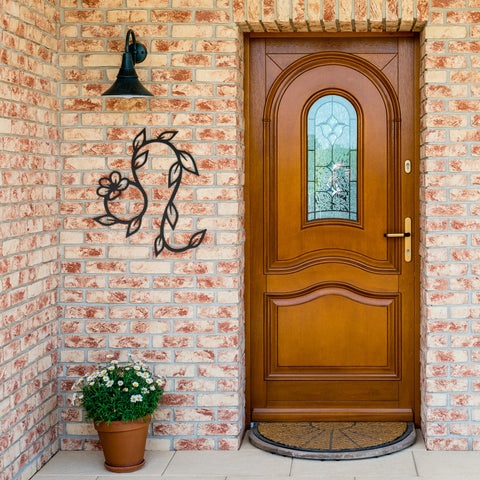 Leo Floral Metal Wall Art