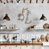 Leo Floral Metal Wall Art