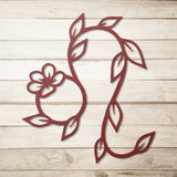 Leo Floral Metal Wall Art