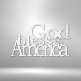 God Bless America - Steel Sign