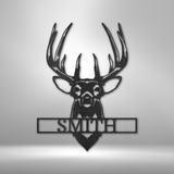 Buck Mount Monogram - Steel Sign