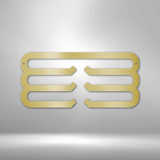 Sports Medal Hanger Monogram - Steel Sign