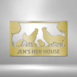Hen House Monogram - Steel Sign