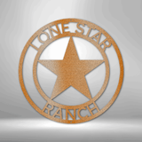 Country Star Monogram - Steel Sign