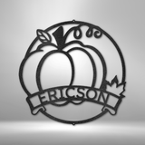 Fall Harvest Monogram - Steel Sign