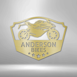 Vine Monogram - Steel Sign