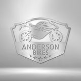 Vine Monogram - Steel Sign