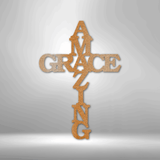 Amazing Grace Cross - Steel Sign
