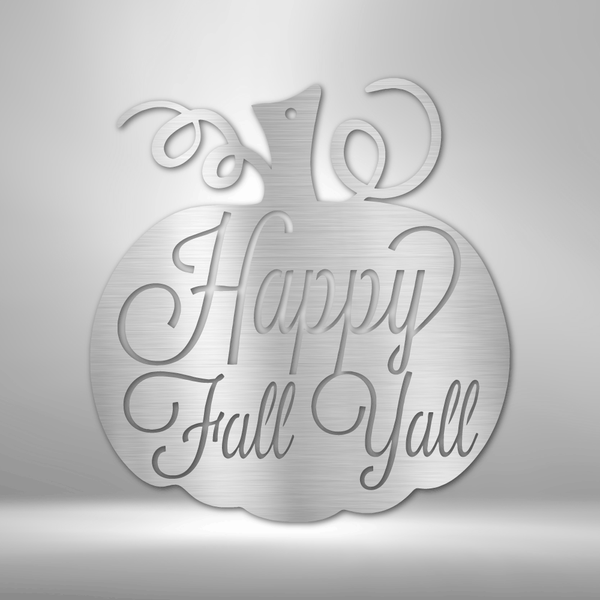 Fall Pumpkin - Steel Sign – Pipeline Proud
