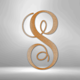 Fancy Initial Monogram - Steel sign
