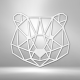 Geometric Bear - Steel Sign