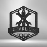Grease Time Monogram - Steel Sign