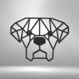 Geometric Dog - Steel Sign