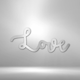 Love Script - Steel Sign