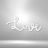 Love Script - Steel Sign
