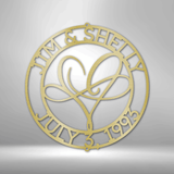 Infinite Love Monogram - Steel Sign