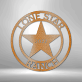 LoneStar 2 Monogram - Steel Sign