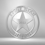 LoneStar 2 Monogram - Steel Sign
