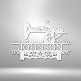 Sewing Monogram - Steel Sign
