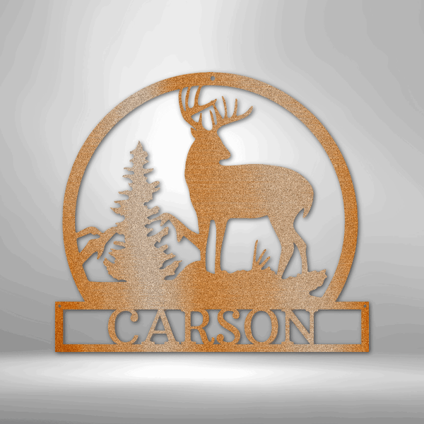 Outdoor Buck Monogram - Steel Sign – Pipeline Proud