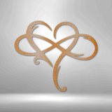 Infinity and Heart - Steel Sign