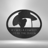 Custom Cowgirl - Metal Sign