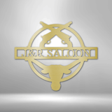 Saloon Monogram - Steel Sign