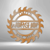 Unique Workshop Monogram - Steel Sign