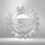 Unique Workshop Monogram - Steel Sign