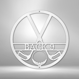 Golf Club Monogram - Steel Sign
