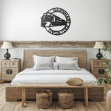 Modern Train Metal Wall Art