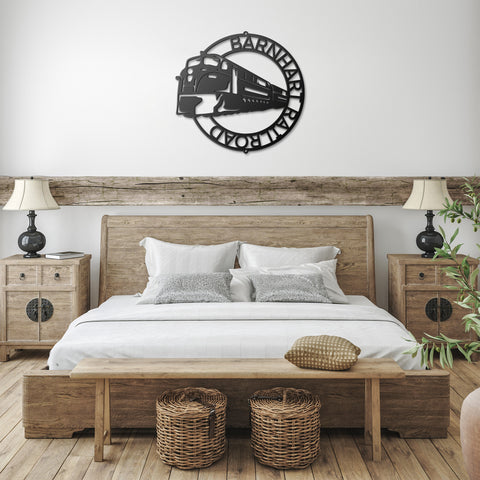 Modern Train Metal Wall Art