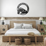 Modern Train Metal Wall Art