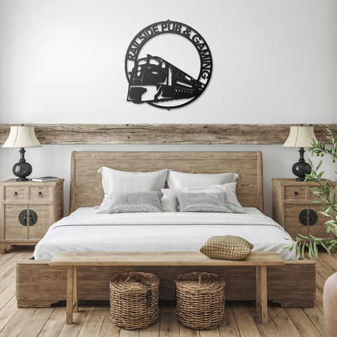 Modern Train Metal Wall Art
