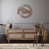 Modern Train Metal Wall Art