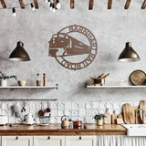 Modern Train Metal Wall Art