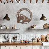 Modern Train Metal Wall Art
