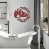 Modern Train Metal Wall Art