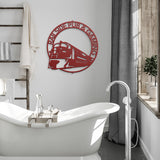 Modern Train Metal Wall Art