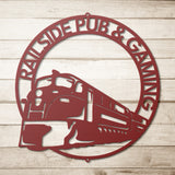 Modern Train Metal Wall Art