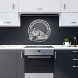 Modern Train Metal Wall Art