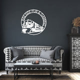 Modern Train Metal Wall Art