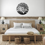 Mountain Mandala Metal Wall Art