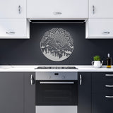 Mountain Mandala Metal Wall Art