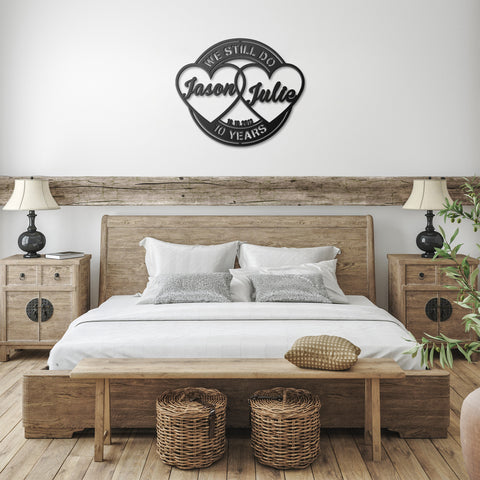 Personalized Anniversary Metal Wall Art
