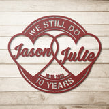 Personalized Anniversary Metal Wall Art
